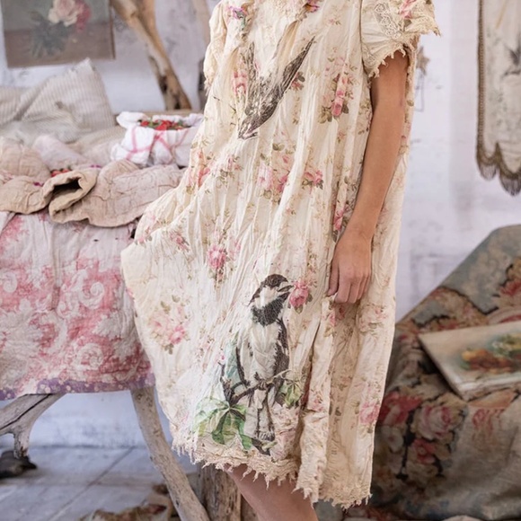 Magnolia Pearl Floral Ada Lovelace Dress in Cottagebird - Picture 5 of 8